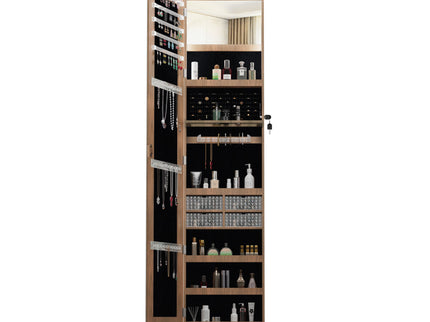 Swivel Jewelry Cabinet With Full Length Mirror