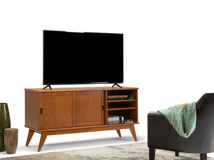 Draper - Handcrafted Mid Century Low TV Media Stand
