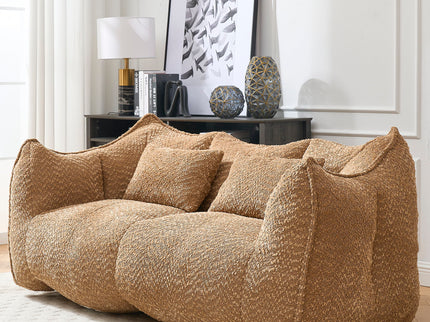 Comfortable Dual Beanbag Chair With High Resilience Foam Core For 2 People