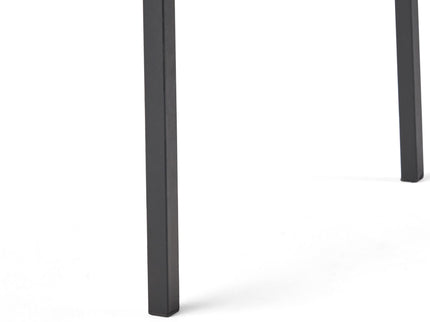 Vermilion - Outdoor Dining Chair With Vertical Slat And Wooden Arm