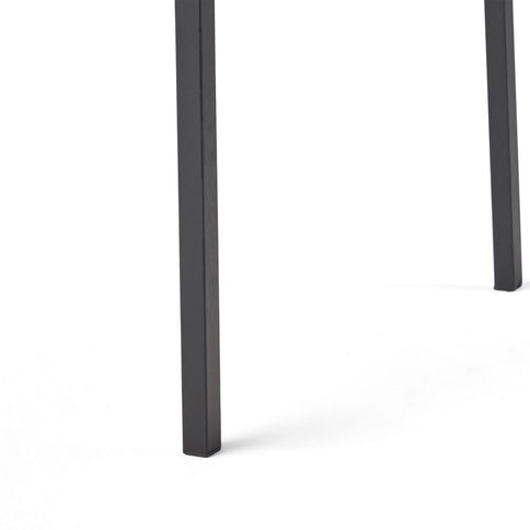 Vermilion - Outdoor Dining Chair With Vertical Slat And Wooden Arm