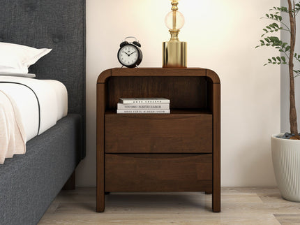 Lionel - Nightstand 2 Drawer - Brown