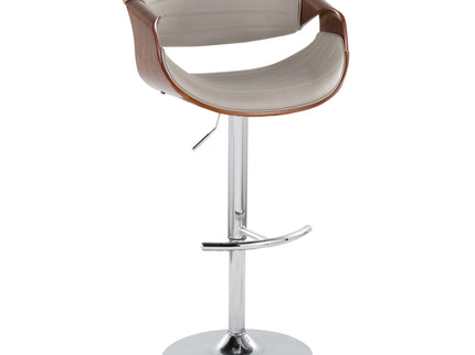 Symphony - Mid Century Modern Adjustable Barstool & Swivel With Rounded T Footrest (Set of 2)