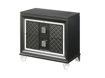 Sawyer - Metallic Nightstand - Gray