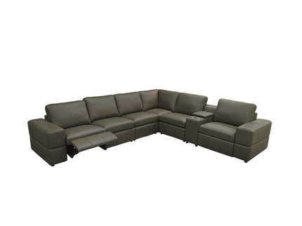 Upholstered Large Arms Sectional With Recliner Seats