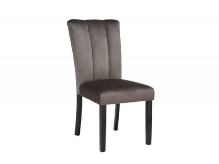 Dining Chairs With Pedestal Base (Set of 2) - Black / Brown