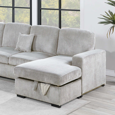 Modern Design Convertible Sectional Storage Bed With USB Port