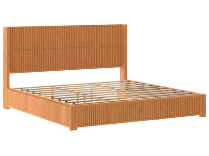 Platform Bed Frame With Headboard, Floor Standing Design