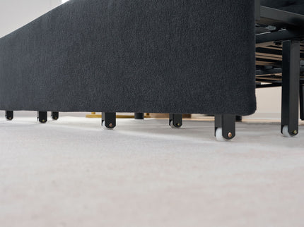 Convertible Pull Out Sofa Bed Queen Size, 3 In 1 With Side Storage
