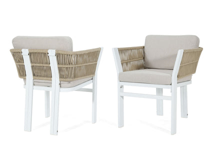 Outdoor Dining Chair, All-Weather Patio Seating For Backyard (Set of 2)