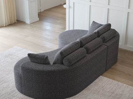 Curved Oversized Sectional Sofa With Extra Deep Seat