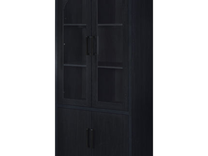Shayne - 4 Door Display Cabinet With LED Lighting - Black