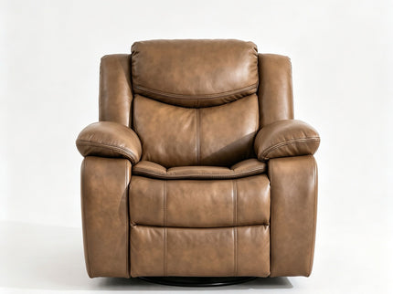 Rocker Recliner Chair With Manual Recline And 360° Swivel Base
