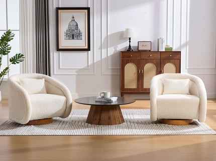 Swivel Accent Chair With 360 Degree Rotating