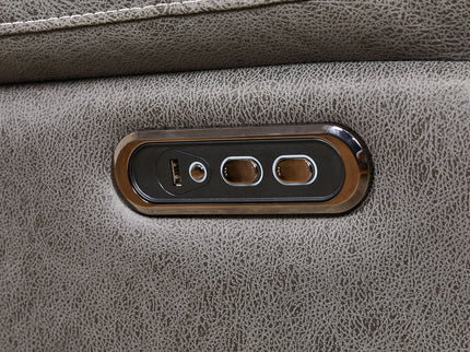 Liyasi - Dual Okin Motor Rocking And 240° Swivel Single Sofa Seat Recliner Chair Infinite Position, Head Rest With Power Function