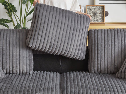 3 Seater Sofa With 2 Ottomans For Living Room