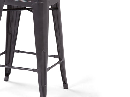Rayne - Curved Back Metal Stool (Set of 2)