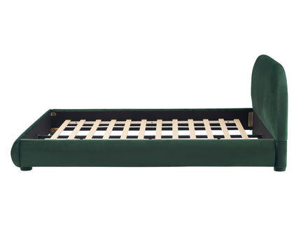 Upholstered Simple Modern Bedroom Bed With Curved Headboard
