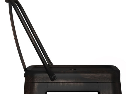 Rayne - Curved Back Metal Stool (Set of 2)