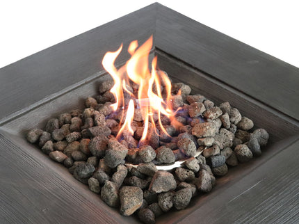 Fiber Reinforced Propane / Natural Gas Fire Pit Table - Charcoal