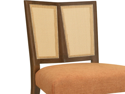 Mid Century Rattan Dining Chair Without Arms Set