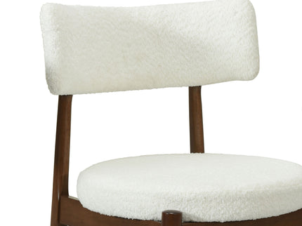 Mid Century Modern Counter Stools, Fabric Upholstered Chairs