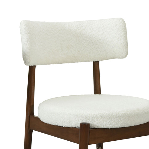 Mid Century Modern Counter Stools, Fabric Upholstered Chairs