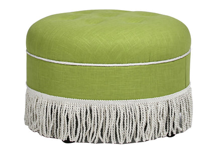 Yolanda - Round Upholstered Accent Ottoman