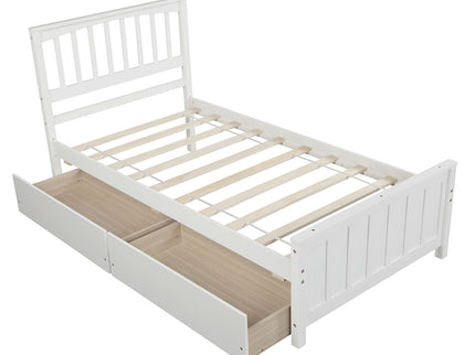 Platform Bed With Two Drawers