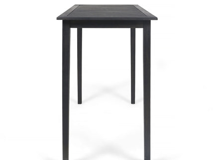 Outdoor Minimalist Acacia Wood Rectangle Bar Table
