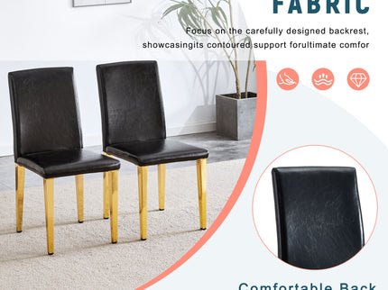 Elegant Upholstered Chairs With Metal Legs