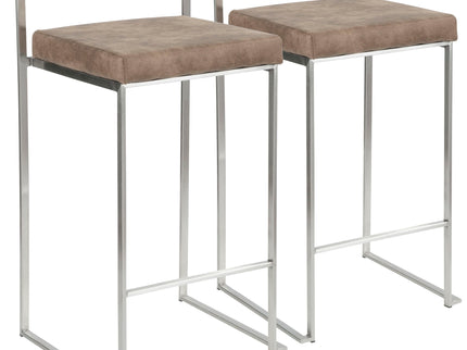 Fuji - Contemporary Elegant Stackable Counter Stool Set