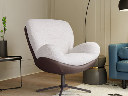360° Swivel Office Chair, No Wheels
