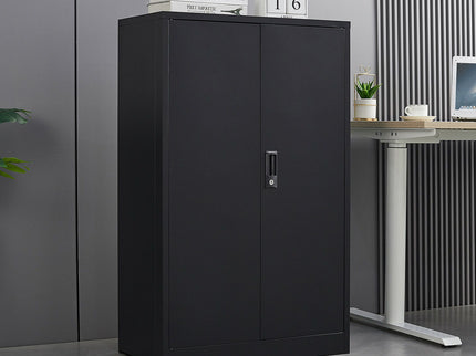 Metal Storage Cabinet With Locking Doors And Adjustable Shelf, Folding Filing Storage Cabinet, Folding Storage Locker Cabinet For Home Office, School, Garage
