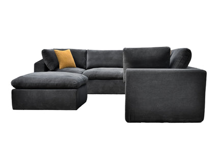 Custom Configuration Modular Sectional With Toss Pillows