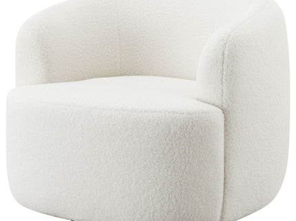 Denae - Upholstered Swivel Chair - Ivory