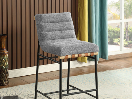 Lahni - 17" Boucle Fabric Counter Height Chair
