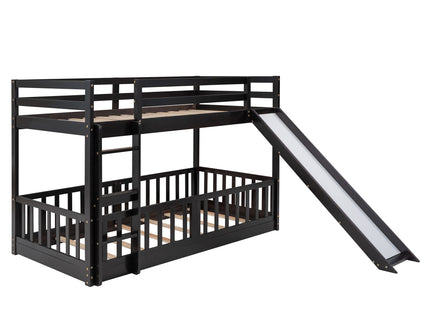 Bunk Bed With Convertible Ladder And Slide