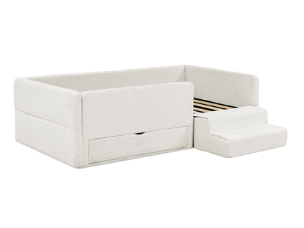 Safe Kids Bed With Guardrails And Storage