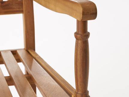 Muse - Outdoor Acacia Rocking Chair With Slat Design - Teak