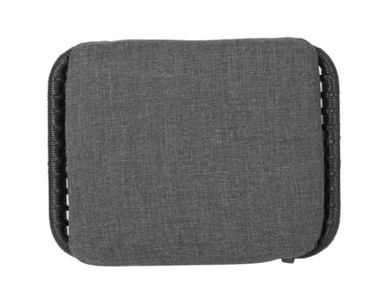 Outdoor Modern Boho Wicker Ottoman With Cushions (Set of 2)