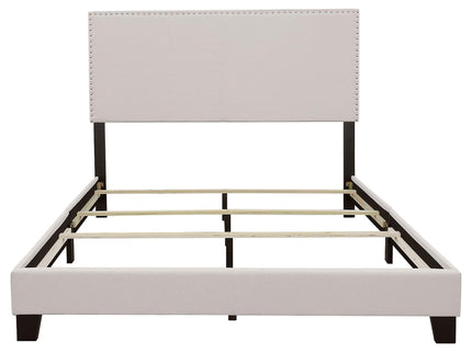 Ivory - Bed With Nailhead Trim