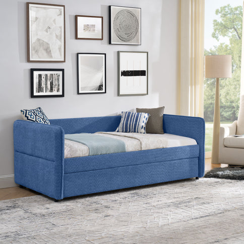 Upholstered Daybed With Pop Up Trundle