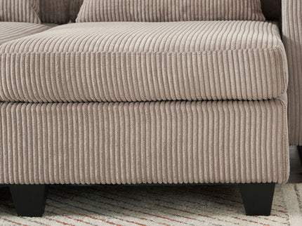 Convertible Chaise Lounge Sofa Chair With USB Ports, Cup Holders, Phone Holder And Storage