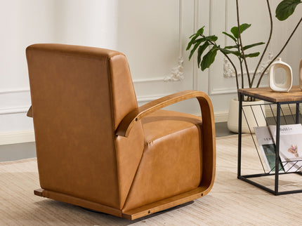 Swivel Accent Rotatable Ergonomic Single Chair For Living Room