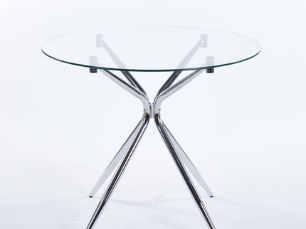 Compact Dining Table With Glass Top