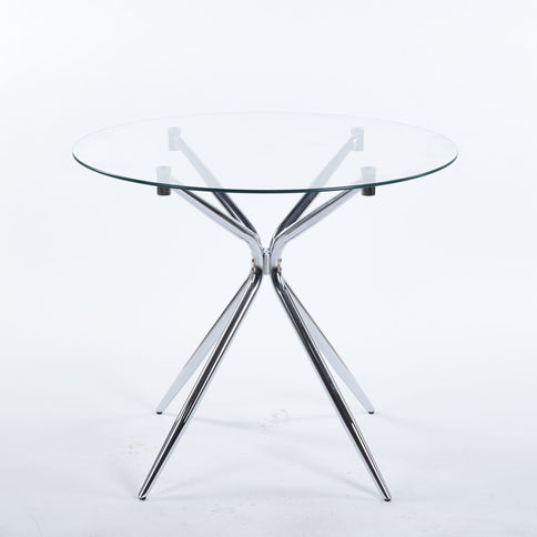 Compact Dining Table With Glass Top