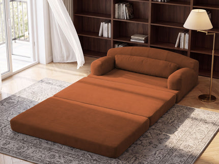2 Seater Sofa Bed, Compact Foldable Floor Couch