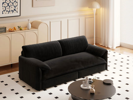 Queen Pull Out Sofa Bed With Side Storage