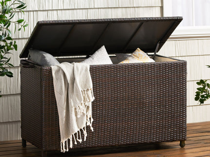 Blake - Wicker Cushion Box - Brown Multi